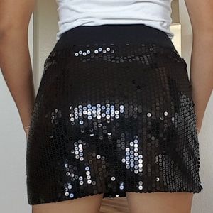 Sequin mini skirt